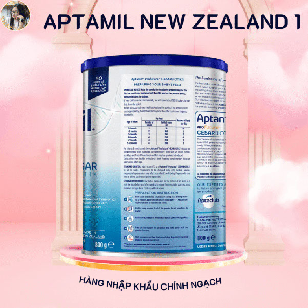 Sữa Aptamil Profutura Cesarbiotik số 1 (800g) Dành cho bé Sữa Aptamil Profutura Cesarbiotik số 1 (800g) Dành cho bé 0 –12 tháng