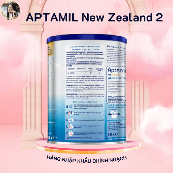 Sữa Aptamil Profutura Cesarbiotik số 2 (800g) Dành cho bé Sữa Aptamil Profutura Cesarbiotik số 2