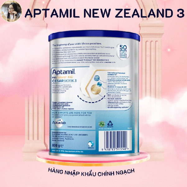 Sữa Aptamil Profutura KID Cesarbiotik 3 (800g) cho trẻ trên Sữa Aptamil Profutura KID Cesarbiotik 3 (800g) cho trẻ trên 2 tuổi