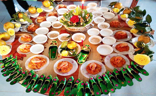 Mâm cúng đầy tháng