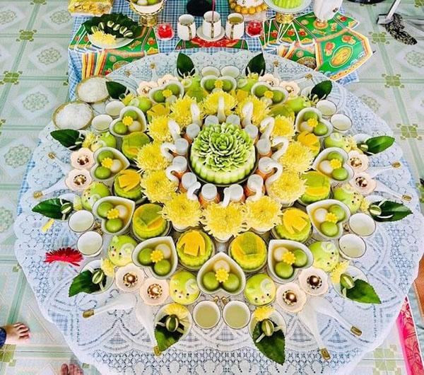 Mâm cúng đầy tháng