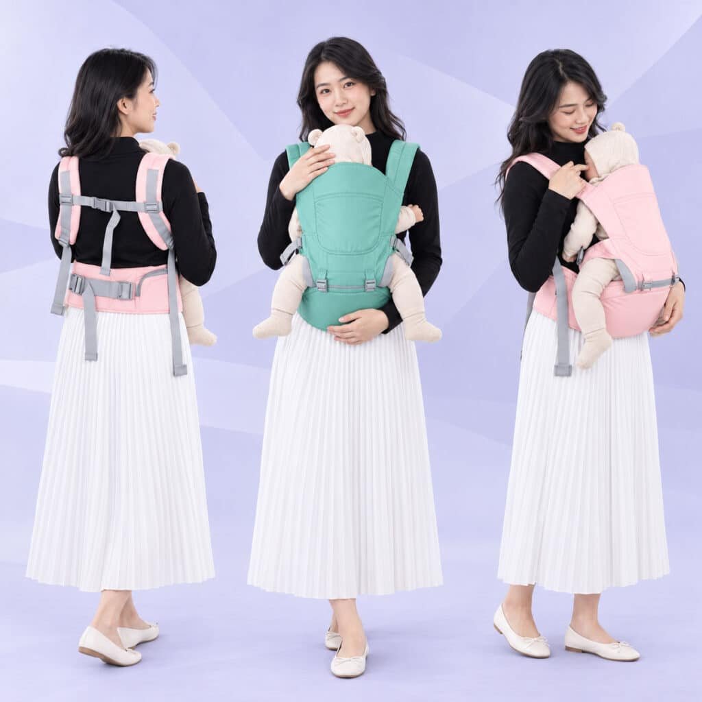 địu ngồi cho bé