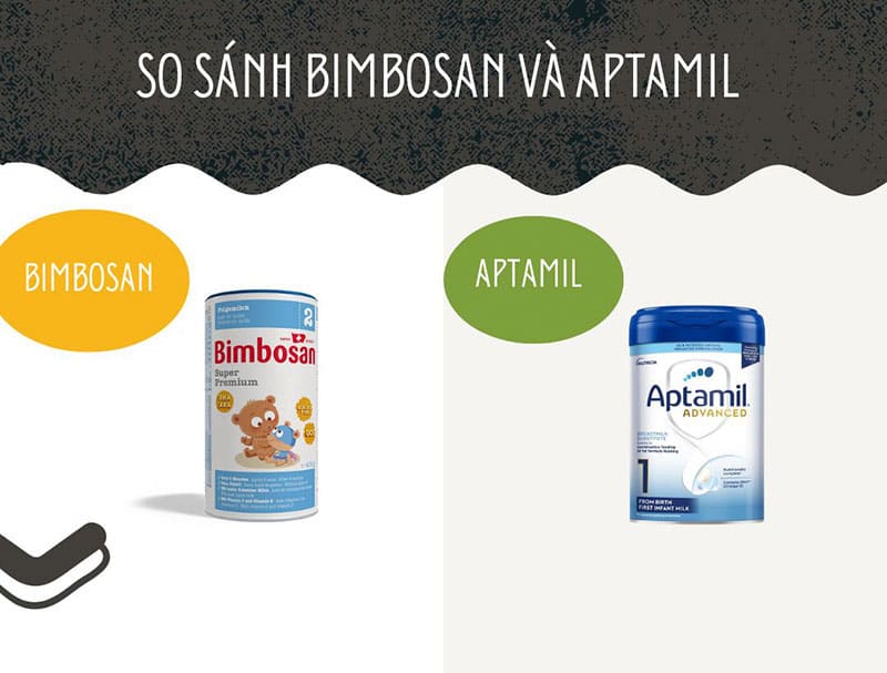 so sánh Bimbosan và Aptamil