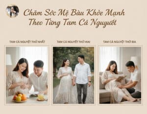 Chăm Sóc Mẹ Bầu Khỏe Mạnh Theo Từng Tam Cá Nguyệt