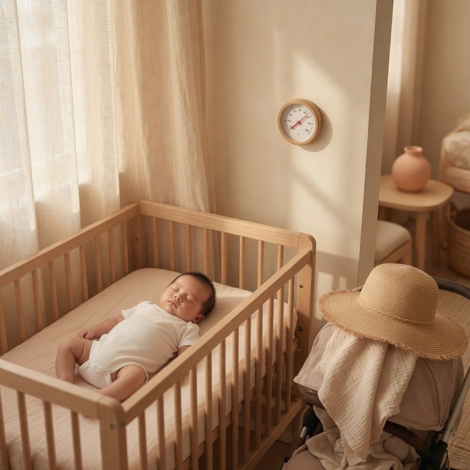 Lịch sinh hoạt chuẩn cho bé sơ sinh mùa hè: Giấc ngủ, giờ ra ngoài và cách chống nắng an toàn