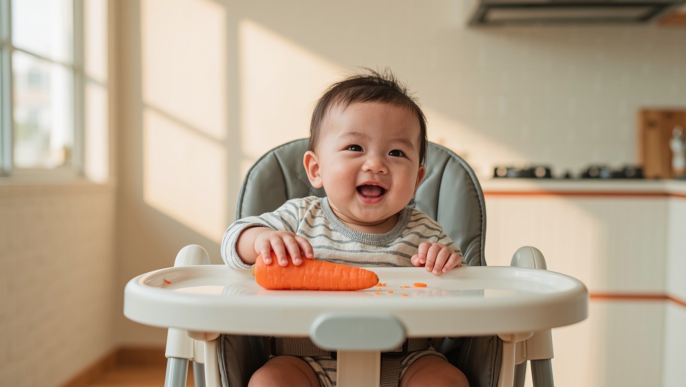 7 Dấu Hiệu "Đèn Xanh" Bé Đã Sẵn Sàng Chinh Phục Bàn Ăn Theo Phong Cách BLW
