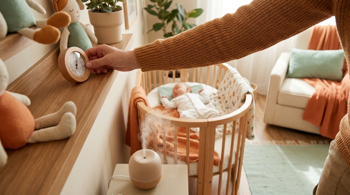 Checklist 5 phút mỗi ngày cho cha mẹ bận rộn: Nhiệt độ phòng và trang phục chuẩn cho bé