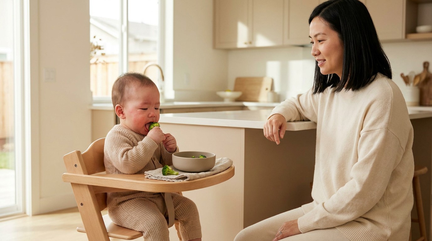 Xử lý tình huống khi bé BLW: Sặc, nghẹn và từ chối ăn