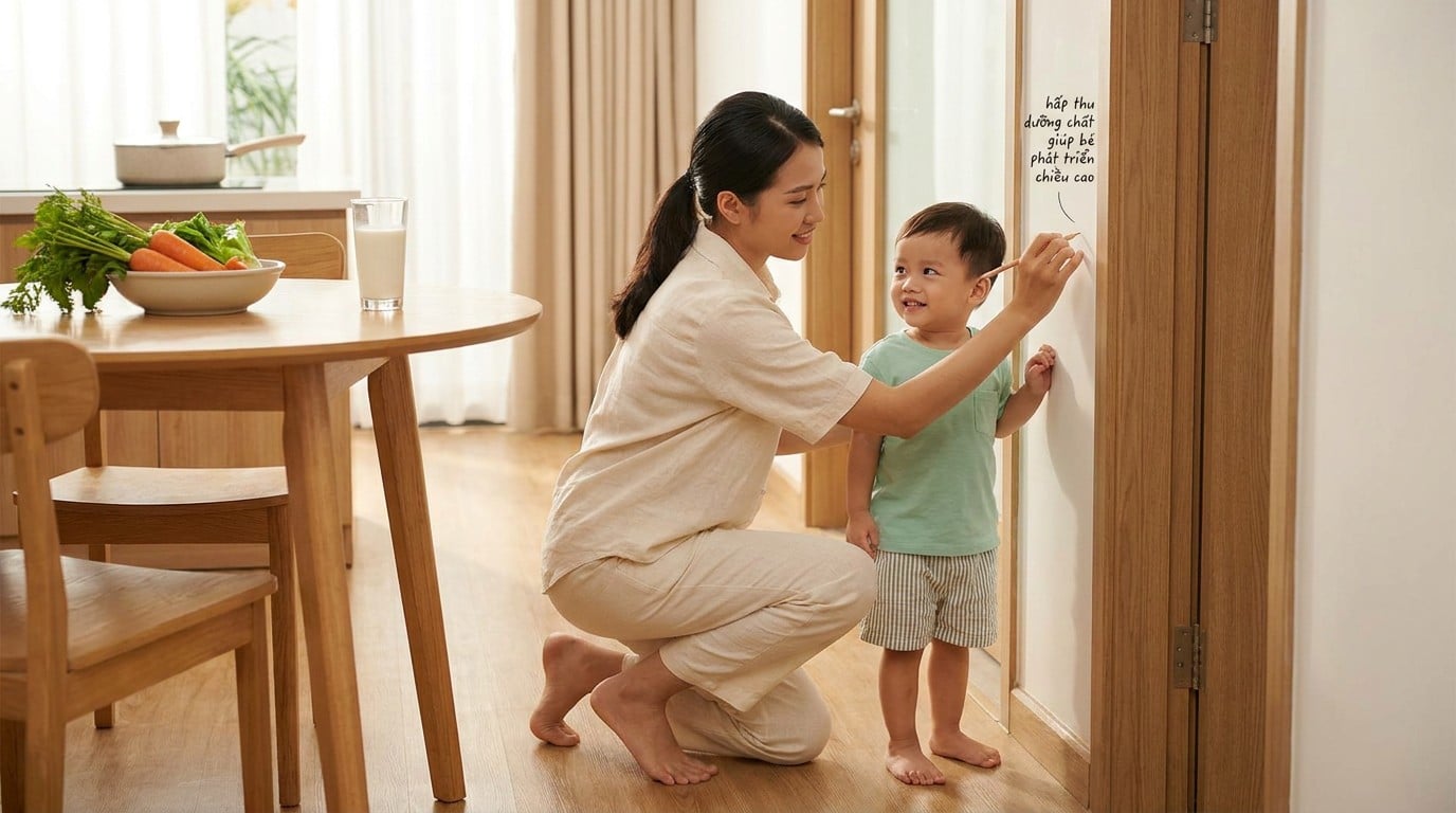 Hấp Thu Dưỡng Chất Giúp Bé Phát Triển Chiều Cao: 8 Bí Quyết Vàng