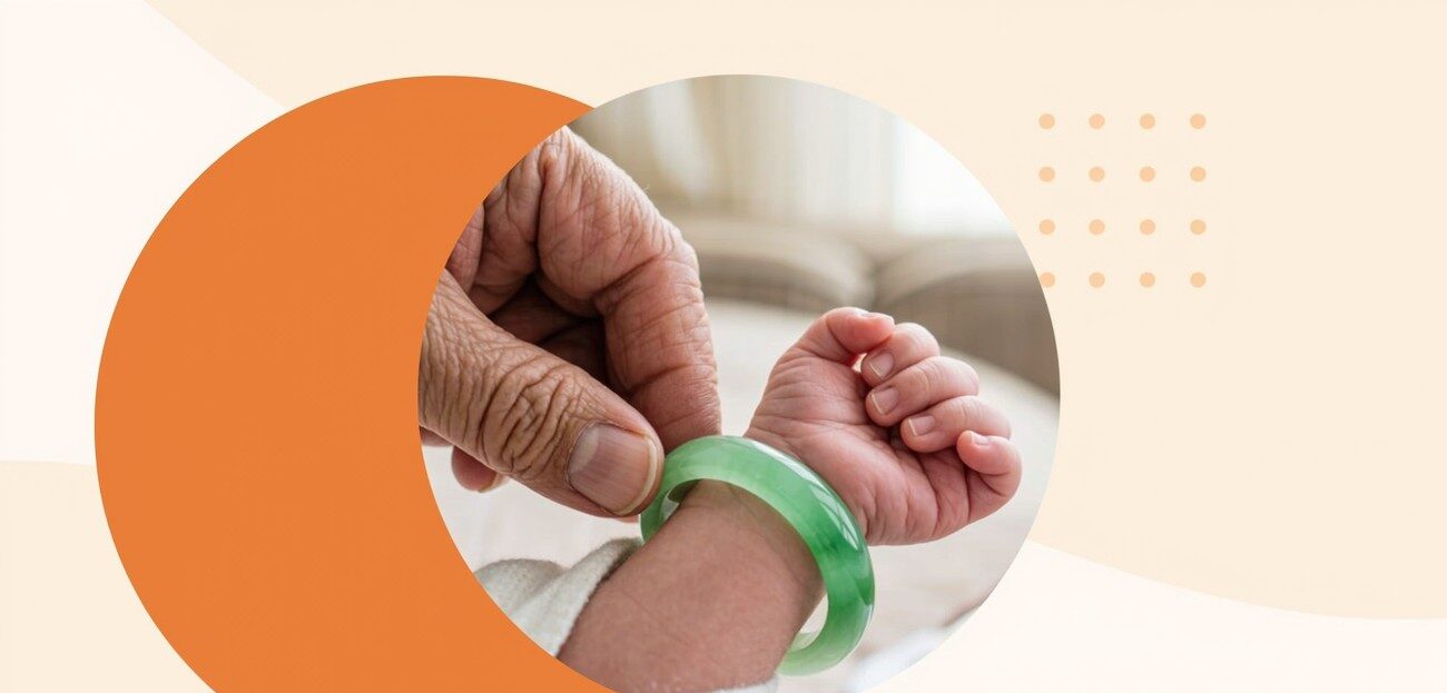 Vòng Cẩm Thạch Cho Bé: 5 Tác Dụng, Cách Chọn & Bảng Size Chuẩn