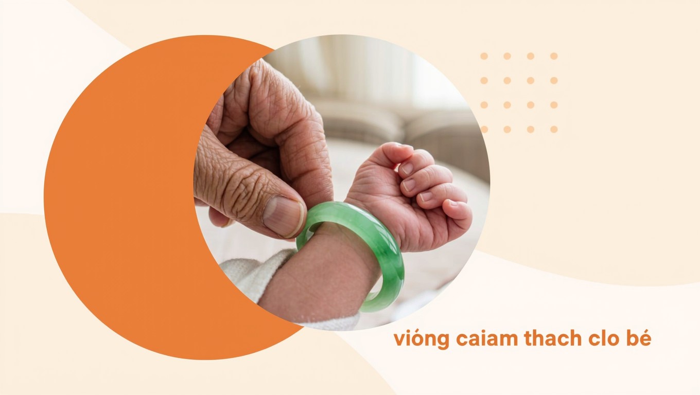 Vòng Cẩm Thạch Cho Bé: 5 Tác Dụng, Cách Chọn & Bảng Size Chuẩn
