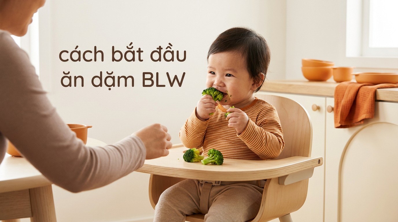 Cách Bắt Đầu Ăn Dặm BLW: 7 Bước Chuẩn Cho Mẹ Bỉm Mới