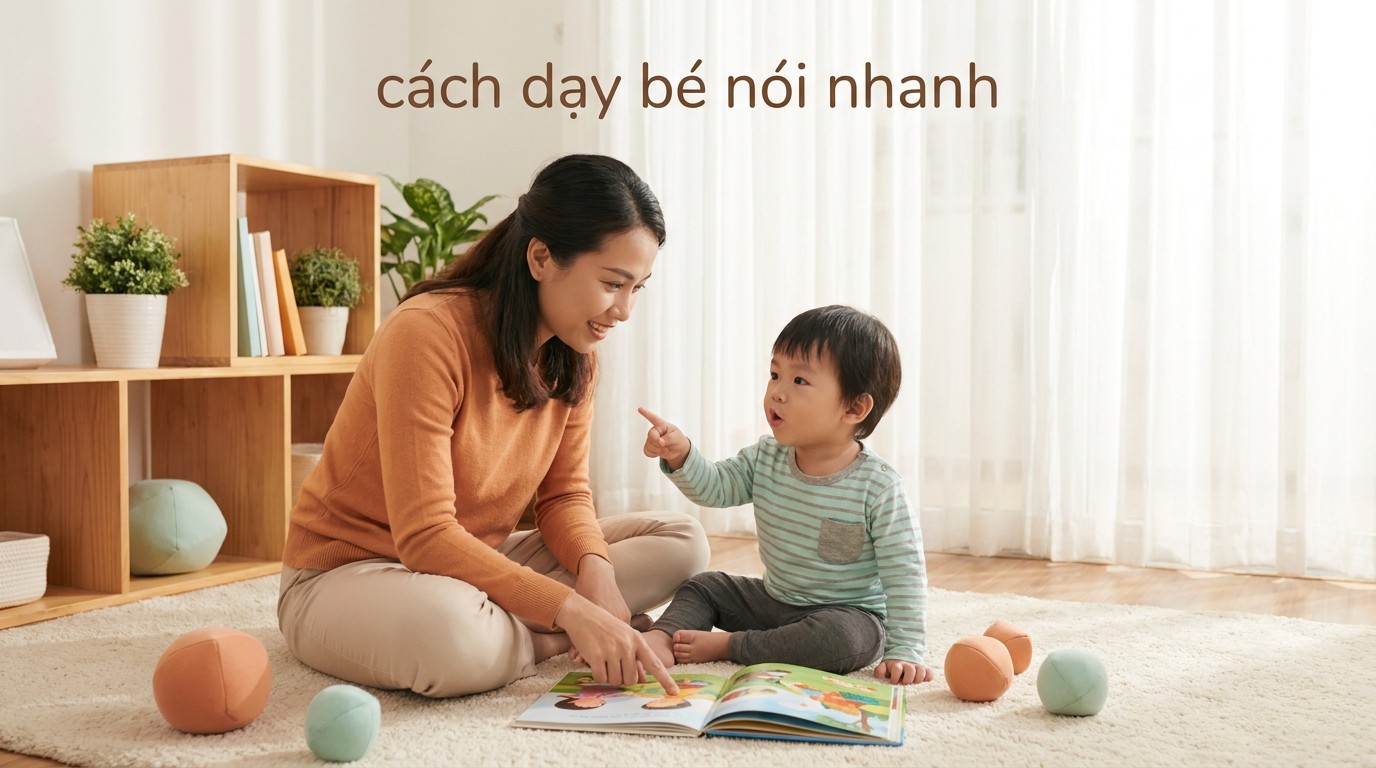 7 Cách Dạy Bé Nói Nhanh Hiệu Quả Theo Từng Tháng Tuổi