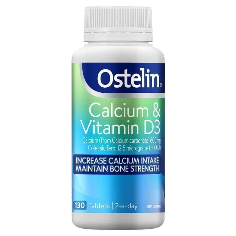 Chai 130 viên nén Canxi Bầu Ostelin Calcium & Vitamin D3 nhập khẩu Úc