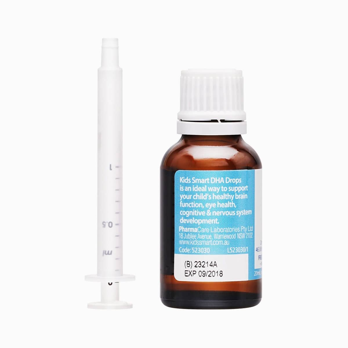 Bảng thành phần dinh dưỡng và hướng dẫn sử dụng DHA Nature's Way Kids Smart Drops