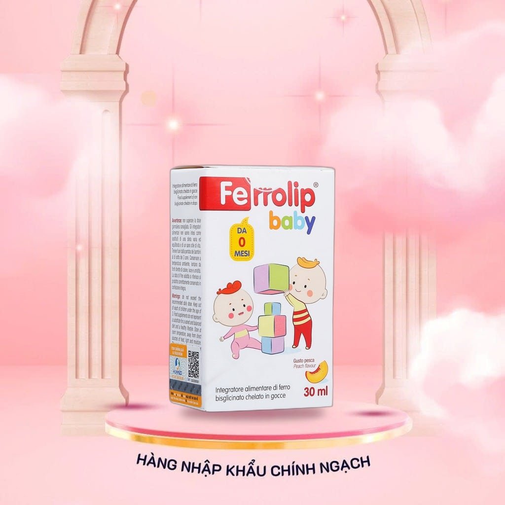 Sắt Hữu Cơ Cho Bé Ferrolip Baby 30ml (Ý)